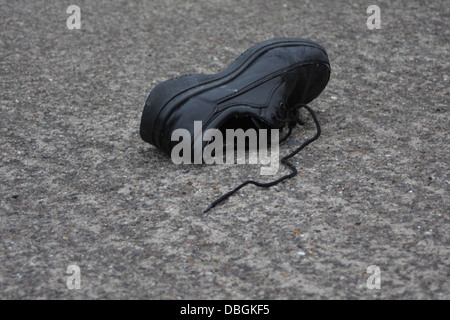 Un singolo pattino su strada Foto Stock