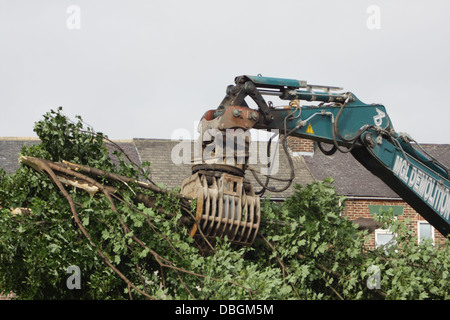 Demolizione in corso, Salem Street South, Sunderland Foto Stock