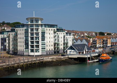 Il porto di Newhaven, Sussex, Inghilterra Foto Stock