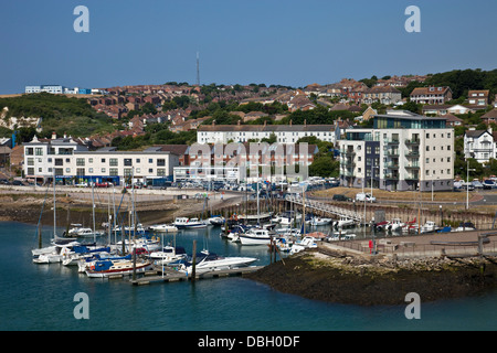 Il porto di Newhaven, Sussex, Inghilterra Foto Stock