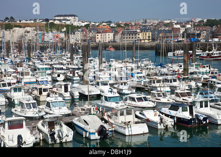 Il porto, Dieppe, Normandia, Francia Foto Stock