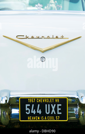 1957 Chevrolet, Bel Air. Chevy. Classic American car Foto Stock