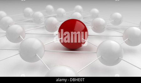 Comunicazioni globali sul livello di nano Foto Stock