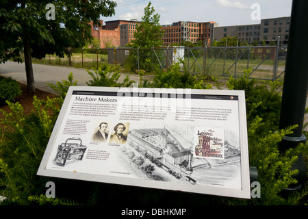 Lowell National Historical Park segno Foto Stock