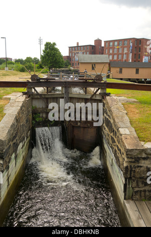 Lowell National Historical Park segno Foto Stock