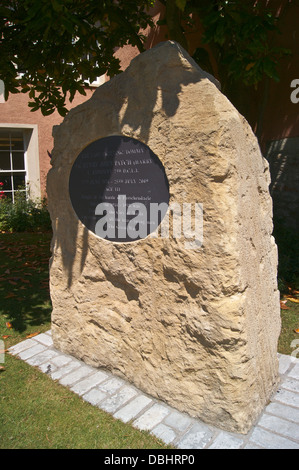 Memoriale di Harry Patch, 1898-1909, più a lungo vissuto soldato britannico dalla Grande Guerra, freeman di pozzi, Somerset, Inghilterra Foto Stock