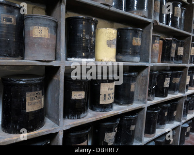 Immagine dalla camera a colori Longton Stoke-On-Trent Gran Bretagna mostra potteries heritage presso il Gladstone Pottery Museum Foto Stock