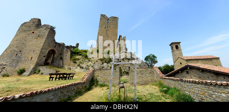 Il castello di Carpineti in Matilde di Canossa passeggiate in Reggio Emilia colline in Italia la Regione Emilia Romagna Foto Stock