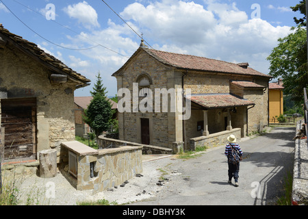 Manno un villaggio italiano a Reggio Emilia di colline in Italia la Regione Emilia Romagna Foto Stock