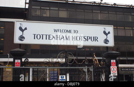 Stadio White Hart Lane, casa del Tottenham Hotspur Calcio Club Foto Stock