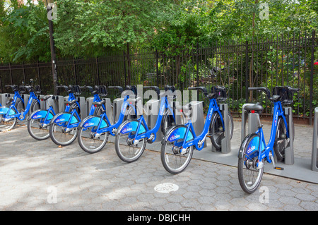 Il Citi stazione Bike sul Lower East Side di New York Foto Stock