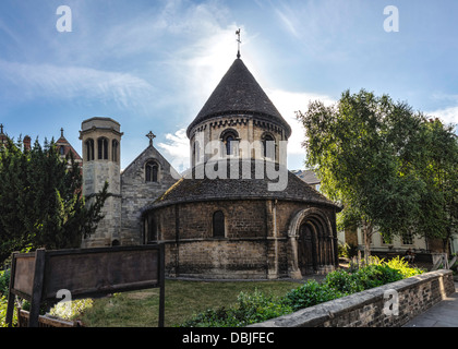 Chiesa del Santo Sepolcro conosciuta come la chiesa rotonda in Cambridge Foto Stock