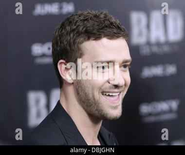 Justin Timberlake prima mondiale di "Cattiva Maestra" tenutasi presso il Teatro Ziegfeld - Arrivi New York City, Stati Uniti d'America - 20.06.11 Foto Stock