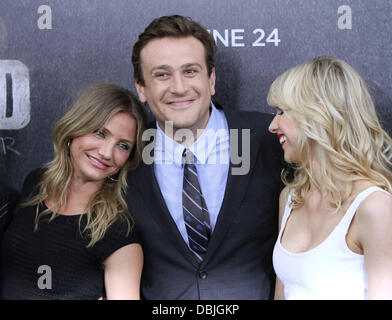 Cameron Diaz, Jason Segel e Lucy Punch in prima mondiale di "Cattiva Maestra" tenutasi presso il Teatro Ziegfeld - Arrivi New York City, Stati Uniti d'America - 20.06.11 Foto Stock