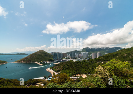 Hong Kong vista dal lato destro Foto Stock