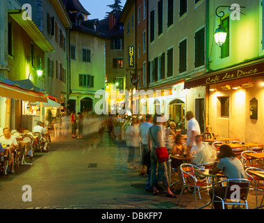 Caffetterie, Annecy, Haute Savoie, Rodano Alpi, Francia Foto Stock