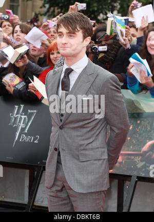 Daniel Radcliffe "Harry Potter ed il Deathly Hallows - Parte 2 " Premiere Mondiale arrivi - Londra, Inghilterra - 07.07.11 Foto Stock