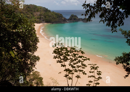 Fare Sancho spiaggia di Fernando de Noronha island, Brasile. Foto Stock