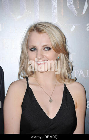 Evanna Lynch, al "Harry Potter ed il Deathly Hallows, parte 2' premiere al Palais Omnisports de Bercy. Parigi, Francia - 12.07.11 Foto Stock