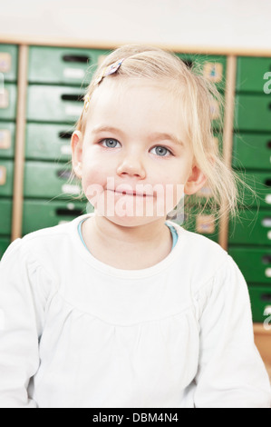 Ritratto di una bambina, Kottgeisering, Baviera, Germania, Europa Foto Stock