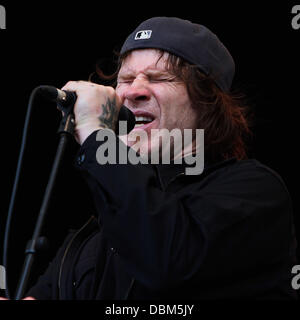 Isobel Campbell e Mark Lanegan Latitude Musica e Arts Festival tenutosi a Henham Estate in Suffolk - Giorno 1 Suffolk, Inghilterra - 15.07.11 Foto Stock