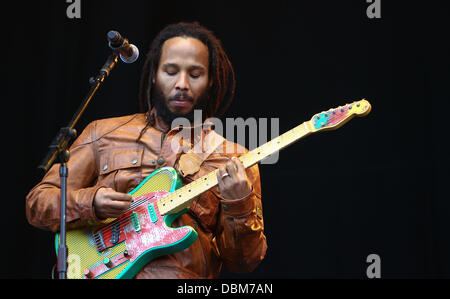 Ziggy Marley Lovebox festival festival presso il Victoria Park - Giorno 2 di Londra - Inghilterra - 16.07.11 Foto Stock