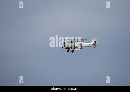 Un Fairey Swordfish, parte della Royal Navy volo storico al 2013 Sunderland Airshow internazionale. Foto Stock