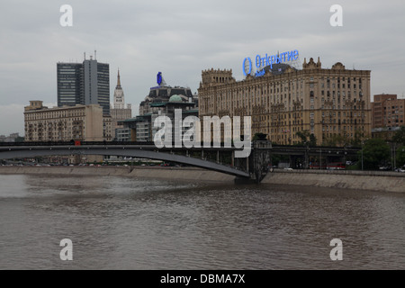 Vista di Mosca dal ponte Foto Stock