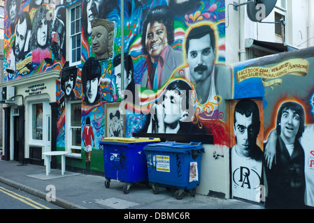 Graffiti, delle icone rock, Brighton Foto Stock