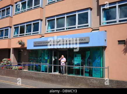 Gli uffici del consiglio comunale di King's Lynn e West Norfolk in King's Lynn, Norfolk. Foto Stock