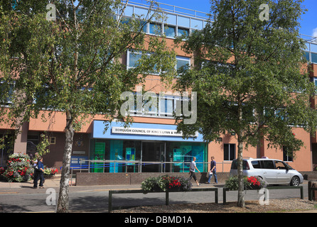 Gli uffici del consiglio comunale di King's Lynn e West Norfolk in King's Lynn, Norfolk. Foto Stock