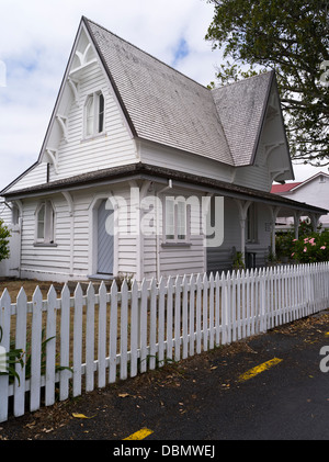 Dh Russell Baia delle Isole della Nuova Zelanda in legno coloniale Dogana Vecchia home Foto Stock