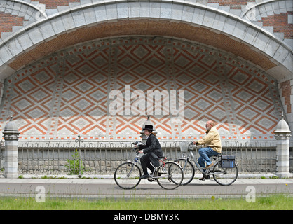 Ebreo ortodosso in Antwerp Diamond District, Belgio Foto Stock