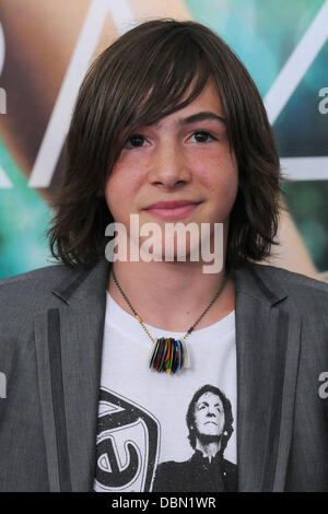 Jonah Bobo prima mondiale di "Crazy, stupido, amore" tenutasi presso il Teatro Ziegfeld - Arrivi New York City, Stati Uniti d'America - 19.07.11 Foto Stock