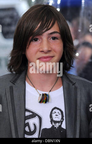 Jonah Bobo prima mondiale di "Crazy, stupido, amore" tenutasi presso il Teatro Ziegfeld - Arrivi New York City, Stati Uniti d'America - 19.07.11 Foto Stock