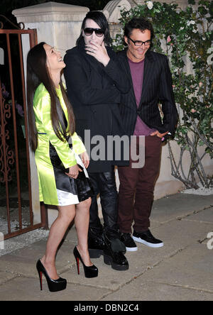 Cina Chow, Marilyn Manson e David Lachapelle Miu Miu presenta Lucrecia Martel "uta' party tenuto presso una residenza privata di Beverly Hills, la California - 19.07.11 Foto Stock