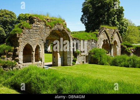 Hailes abbazia nei pressi di Winchcombe, Gloucestershire, England, Regno Unito Foto Stock