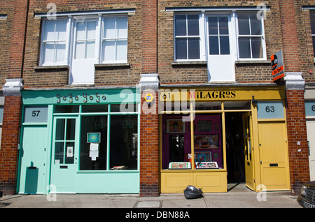 Negozi di Columbia Rd E2 - London REGNO UNITO Foto Stock