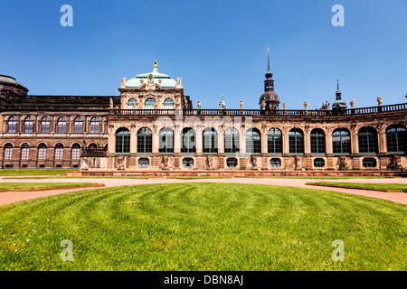 Zwinger stile Rococò palace in Dresden Foto Stock