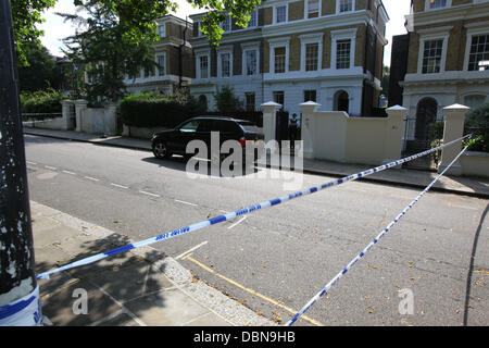 Atmosfera Amy Winehouse's house il giorno dopo la sua morte Londra Inghilterra - 24.07.11 , Foto Stock