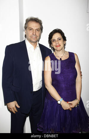 Antony Marsellis e Susan Charlotte apertura notturna dopo essere partito per la Off-Broadway produzione di "il calzolaio" presso il Teatro Acorn. La città di New York, Stati Uniti d'America - 24.07.11 Foto Stock