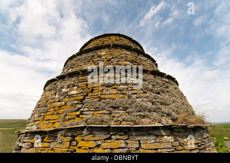 Il XVII secolo Rendall Colombaia o Doocot sulla terraferma, Orkney. Foto Stock