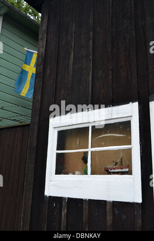 Fisherman's cottage, Malmo, Svezia. Una parte del museo della pesca. Foto Stock