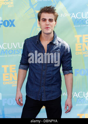 Paul Wesley 2011 Teen Choice Awards tenutosi al Gibson Anfiteatro - Arrivi CITTÀ UNIVERSALE, California - 07.08.11 Foto Stock