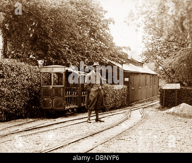 Groudle Glen Isle of Man ferrovia in miniatura inizio novecento Foto Stock