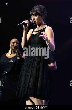 Dia Frampton 'Voce' live on tour al MGM Grand Garden Arena di Las Vegas, Nevada - 30.07.11 Foto Stock