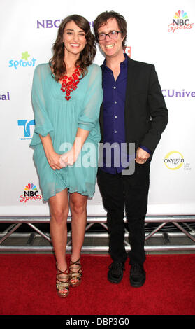 Sara Bareilles e Ben Folds il TCA NBC Estate 2011 Festa al SLS Hotel - Gli arrivi di Los Angeles, California - 01.08.11 Foto Stock