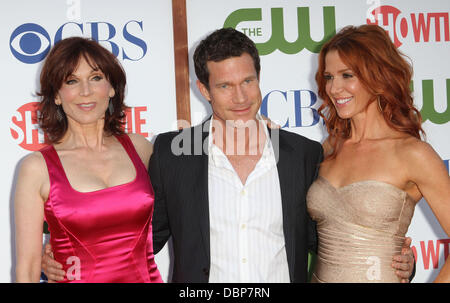 Marilu Hennerici, Dylan Walsh, Poppy Montgomery CBS,il CW e Showtime TCA partito svoltasi presso la pagoda di Beverly Hills, la California - 03.08.11 Foto Stock