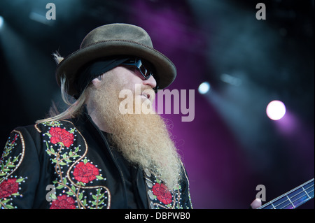 LINCOLN, CA - 17 agosto: Collina polverosa con ZZ Top esegue al Thunder Valley Casino Resort a Lincoln, la California il 17 agosto 20 Foto Stock