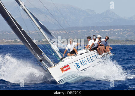 Mallorca, Spagna. 02Aug, 2013. durante la trentaduesima Copa del Rey Mapfre Palma de Mallorca il giorno 5. Real Club Nautico Palma Credito: Azione Sport Plus/Alamy Live News Foto Stock